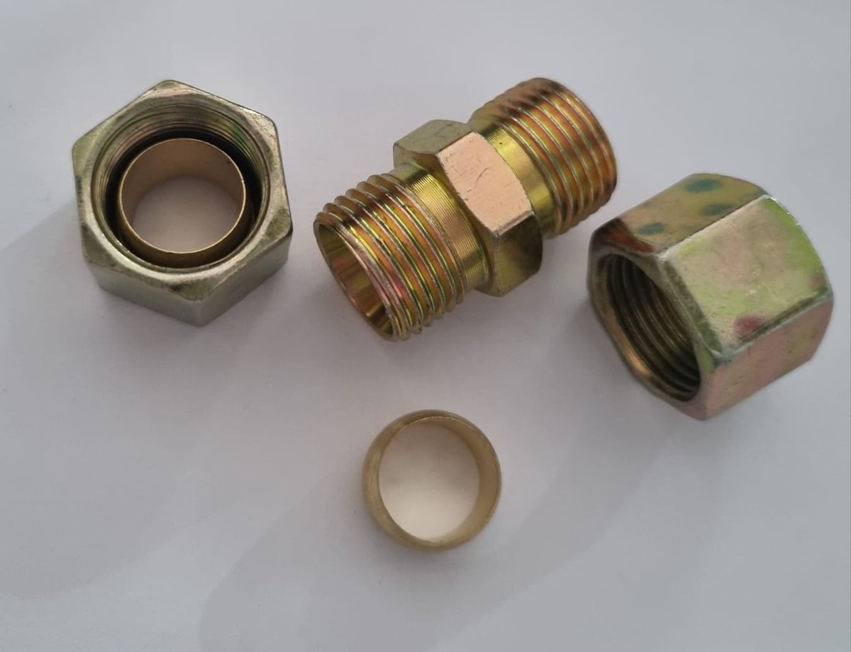 EMENDA METAL 10X8 - Emenda com Porca e Anilha