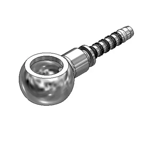 BANJO OLHAL PRENSÁVEL 14 X 3/8 - Conexões Retas