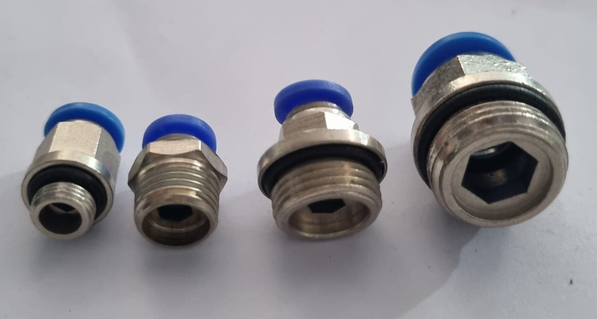 UNIÃO INSTANTÂNEA 10 X BSP 1/4 - Conexão Pneumática