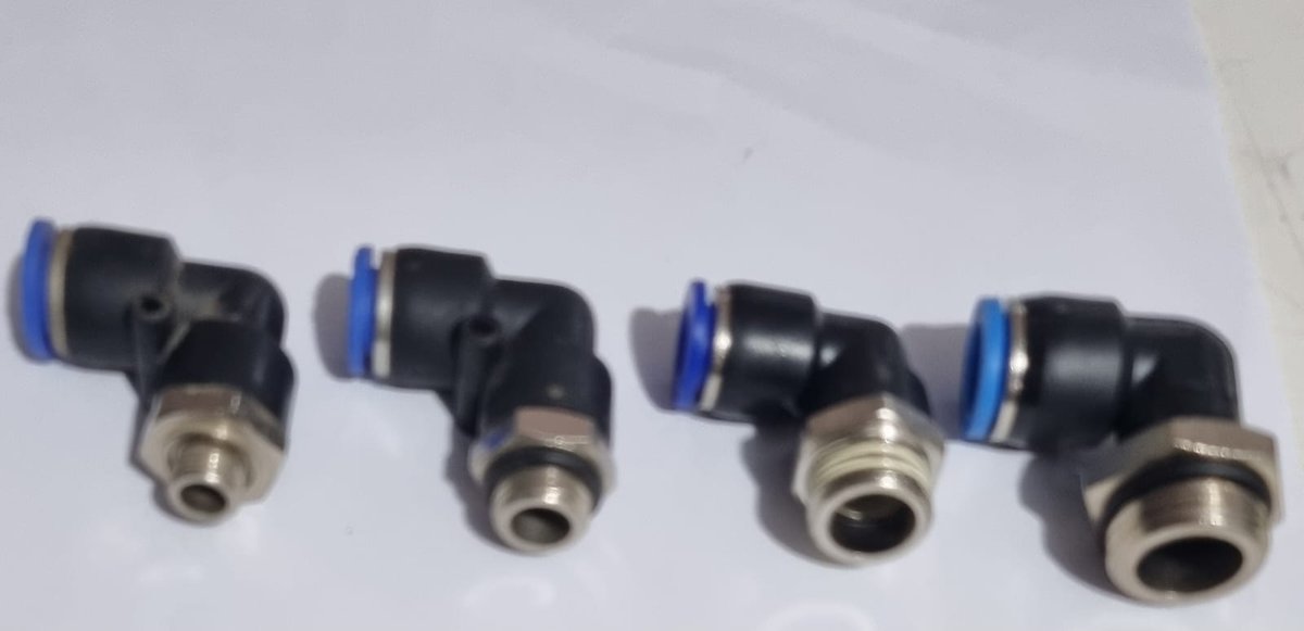 COTOVELO INSTANTÂNEO 8 X BSP 1/8 - Conexão Pneumática